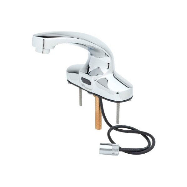 T&S EC-3103-HG Electronic 4" Deck Mount Faucet With Hydrogenerator, 2.2 GPM, Chrome